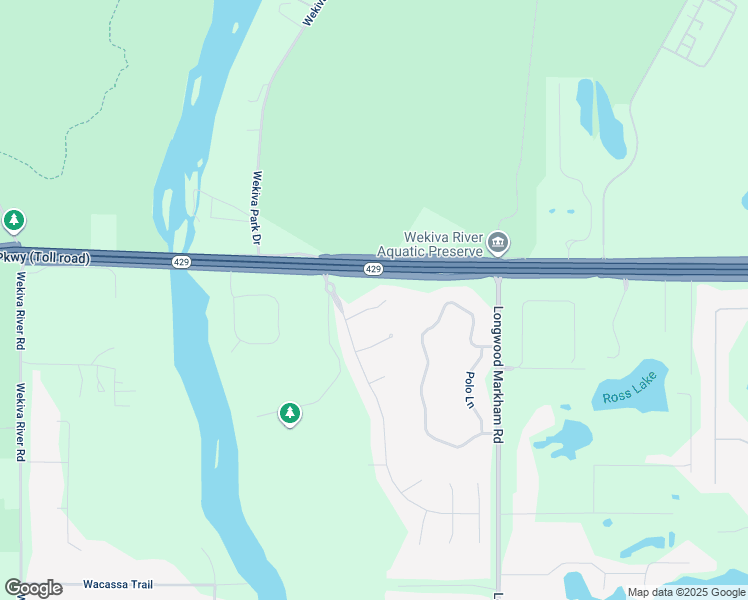 map of restaurants, bars, coffee shops, grocery stores, and more near 8518 Cypress Hollow Court in Sanford