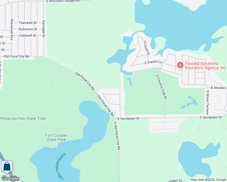 map of restaurants, bars, coffee shops, grocery stores, and more near 8331 East Fairway Loop in Inverness