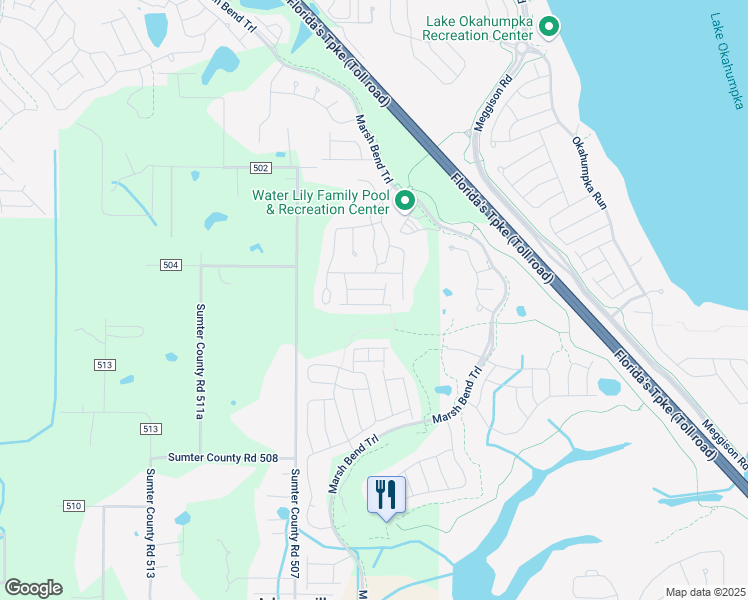 map of restaurants, bars, coffee shops, grocery stores, and more near Shaw Street in Wildwood