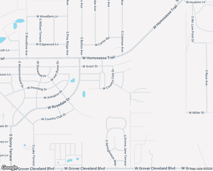 map of restaurants, bars, coffee shops, grocery stores, and more near 3249 South Calais Terrace in Homosassa