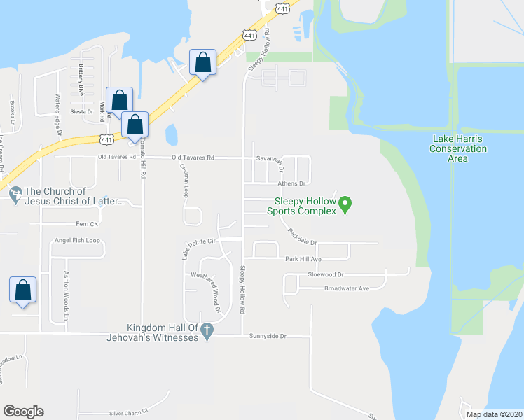 map of restaurants, bars, coffee shops, grocery stores, and more near 2628 Icabod Court in Leesburg
