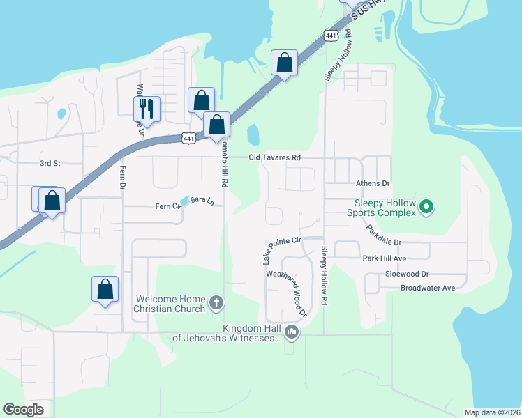 map of restaurants, bars, coffee shops, grocery stores, and more near 301 Crestrun Loop in Leesburg