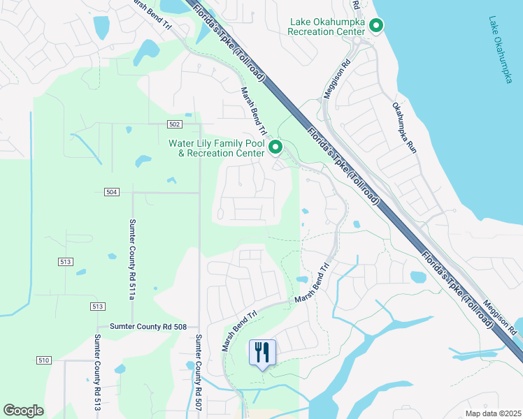 map of restaurants, bars, coffee shops, grocery stores, and more near Shaw Street in Wildwood