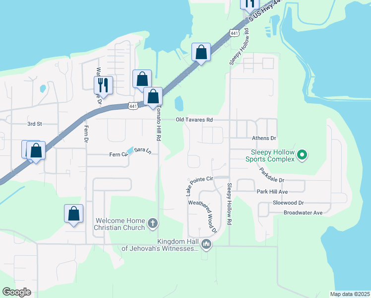 map of restaurants, bars, coffee shops, grocery stores, and more near 237 Crestrun Loop in Leesburg