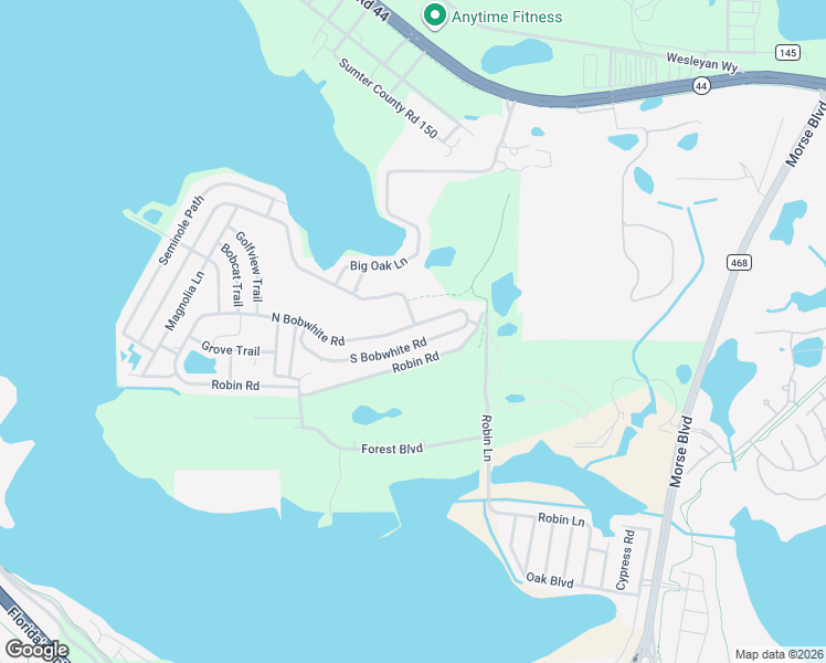 map of restaurants, bars, coffee shops, grocery stores, and more near 76 Robin Road in Wildwood