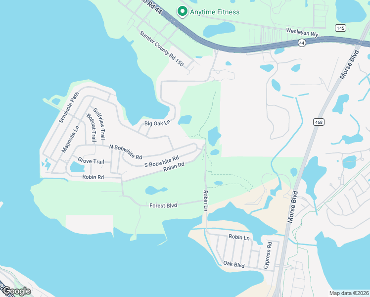 map of restaurants, bars, coffee shops, grocery stores, and more near 79 North Bobwhite Road in Wildwood