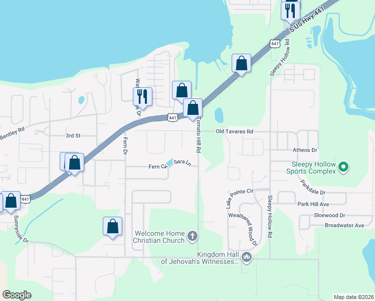 map of restaurants, bars, coffee shops, grocery stores, and more near 210 Glenn Street in Leesburg