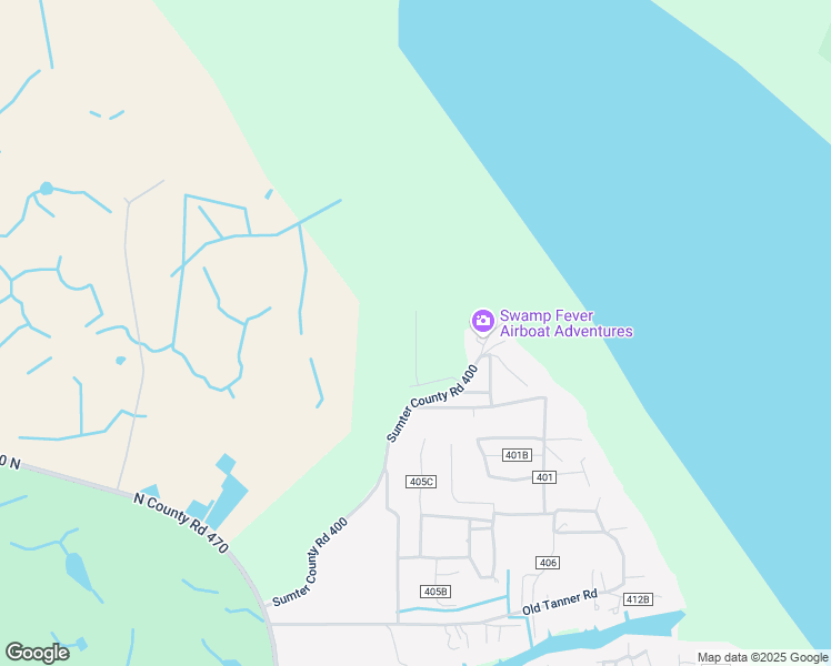 map of restaurants, bars, coffee shops, grocery stores, and more near Northeast 40th Terrace in Sumter County