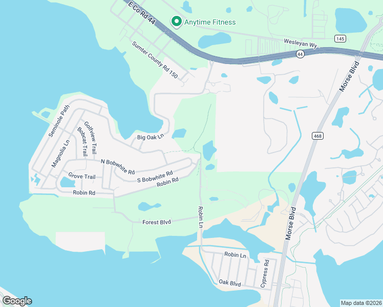 map of restaurants, bars, coffee shops, grocery stores, and more near 91 North Bobwhite Road in Wildwood