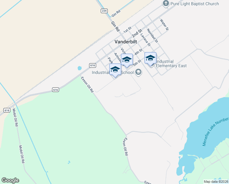 map of restaurants, bars, coffee shops, grocery stores, and more near 397 Prairie Street in Edna