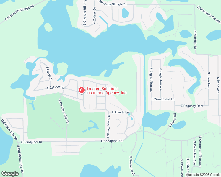 map of restaurants, bars, coffee shops, grocery stores, and more near 3123 South Graymor Path in Inverness