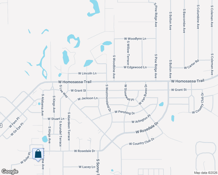 map of restaurants, bars, coffee shops, grocery stores, and more near 6590 West Homosassa Trail in Homosassa