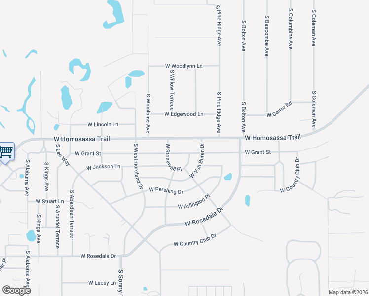 map of restaurants, bars, coffee shops, grocery stores, and more near 6760 West Homosassa Trail in Homosassa