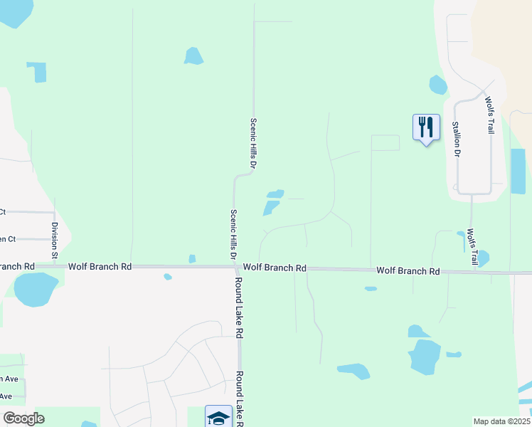 map of restaurants, bars, coffee shops, grocery stores, and more near 32133 Wolfbranch Lane in Sorrento