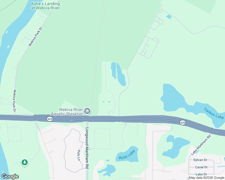 map of restaurants, bars, coffee shops, grocery stores, and more near 108-598 Yankee Lake Road in Sanford