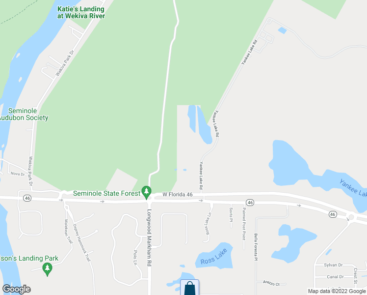 map of restaurants, bars, coffee shops, grocery stores, and more near 8100 West State Road 46 in Sanford
