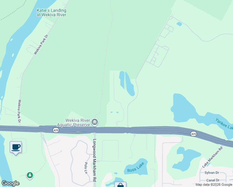 map of restaurants, bars, coffee shops, grocery stores, and more near 8100 Florida 46 in Sanford