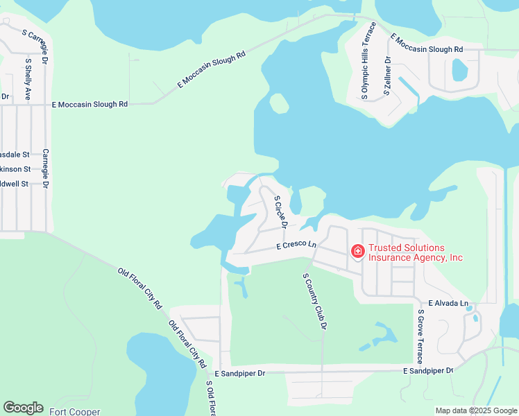 map of restaurants, bars, coffee shops, grocery stores, and more near 8514 East Dawn Court in Inverness