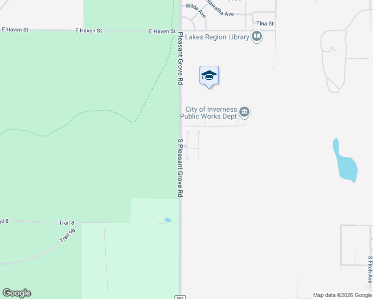 map of restaurants, bars, coffee shops, grocery stores, and more near 902 Great Pine Point in Inverness