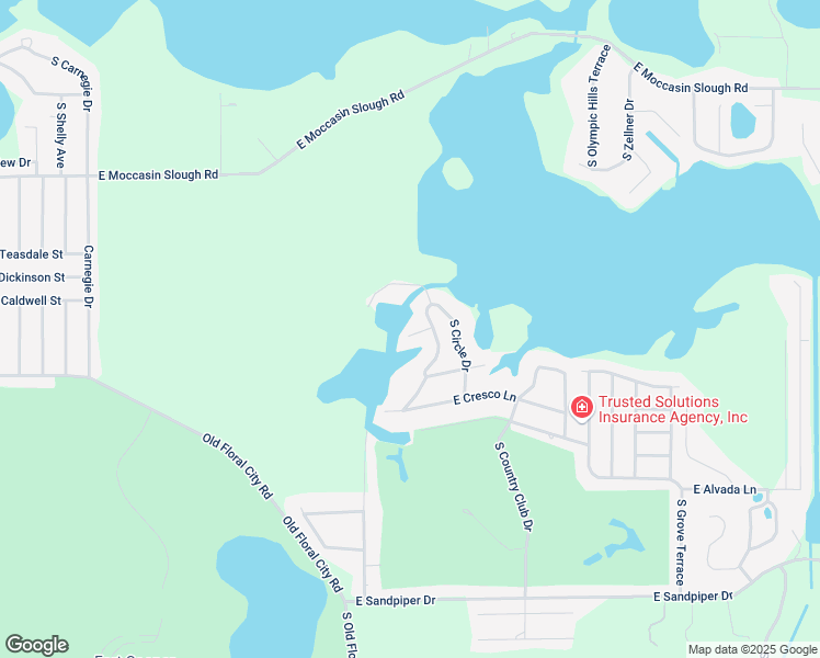 map of restaurants, bars, coffee shops, grocery stores, and more near 8514 E Dawn Ct in Inverness