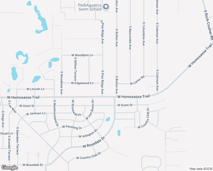map of restaurants, bars, coffee shops, grocery stores, and more near 2971 South Bolton Avenue in Homosassa
