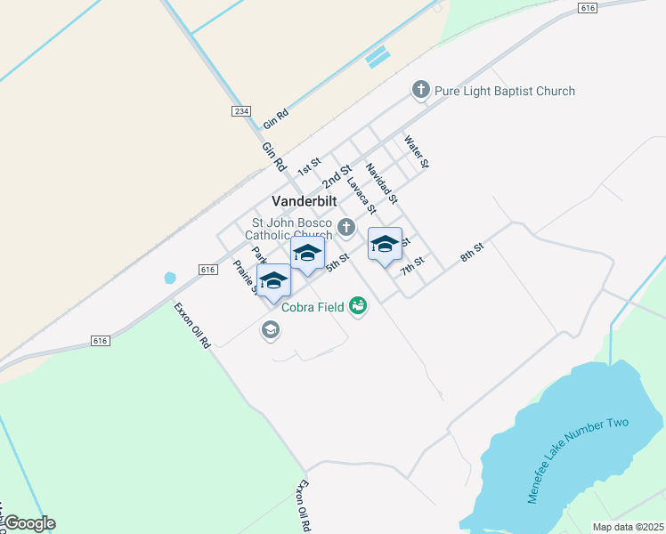 map of restaurants, bars, coffee shops, grocery stores, and more near 232 Main Street in Vanderbilt