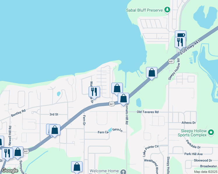 map of restaurants, bars, coffee shops, grocery stores, and more near 827 Mark Road in Leesburg