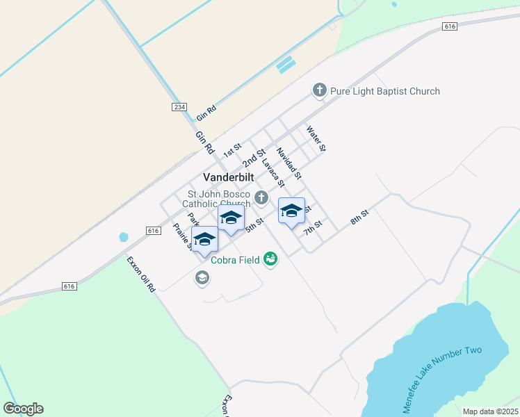 map of restaurants, bars, coffee shops, grocery stores, and more near 232 Main Street in Vanderbilt