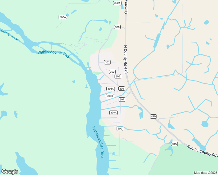 map of restaurants, bars, coffee shops, grocery stores, and more near 4833 County Road 306A in Lake Panasoffkee