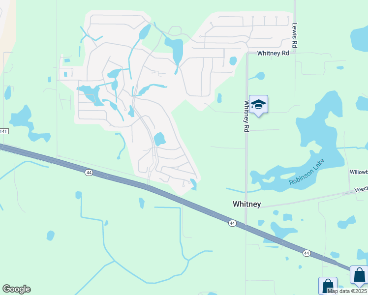 map of restaurants, bars, coffee shops, grocery stores, and more near 32512 Oak Park Drive in Leesburg
