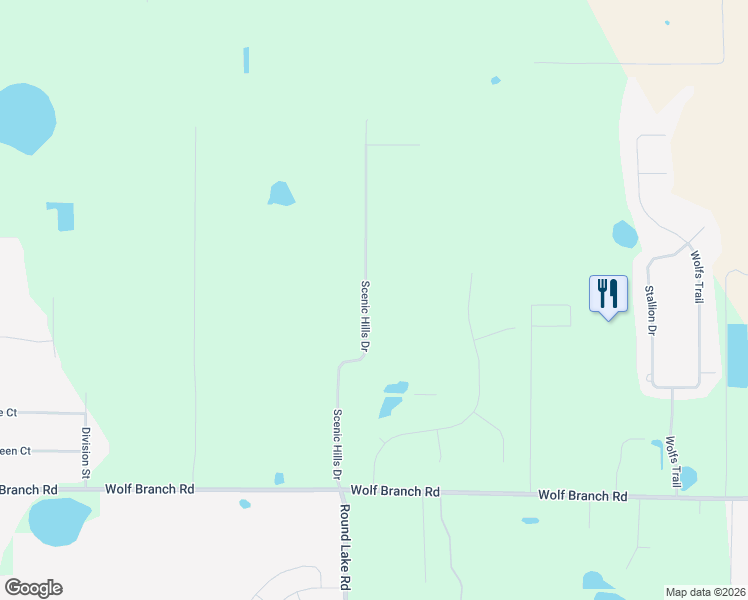 map of restaurants, bars, coffee shops, grocery stores, and more near 32446 Scenic Hills Drive in Mount Dora