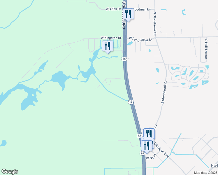 map of restaurants, bars, coffee shops, grocery stores, and more near 8928 West White Dogwood Drive in Homosassa