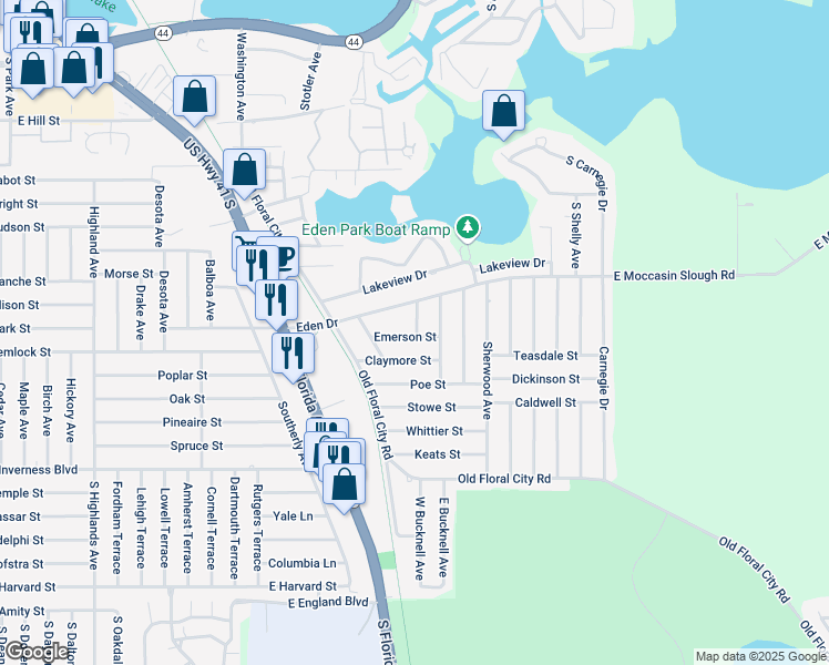 map of restaurants, bars, coffee shops, grocery stores, and more near 1304 Claymore Street in Inverness