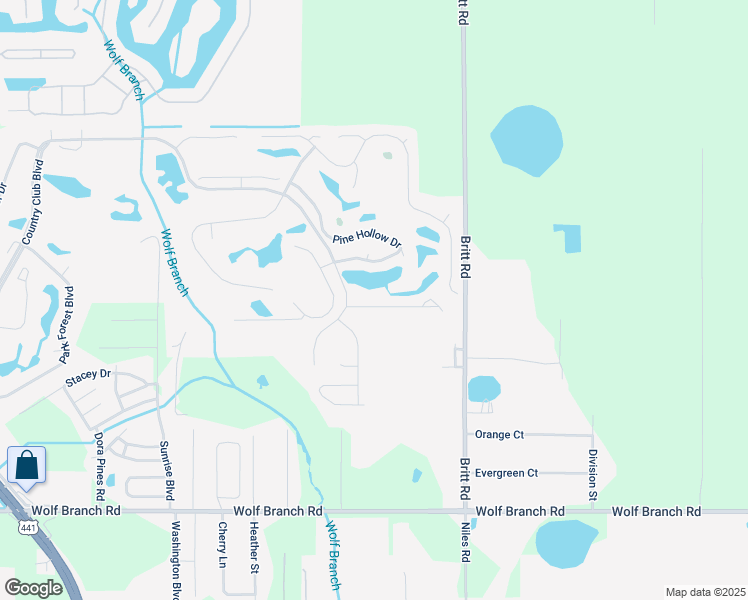 map of restaurants, bars, coffee shops, grocery stores, and more near 8012 Saint James Way in Mount Dora