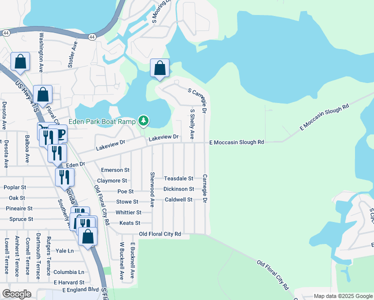 map of restaurants, bars, coffee shops, grocery stores, and more near 714 Sinclair Terrace in Inverness