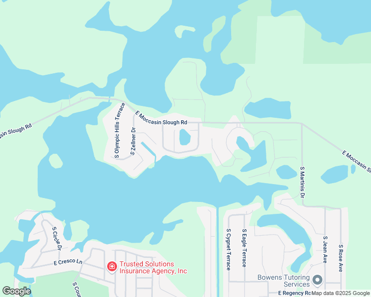 map of restaurants, bars, coffee shops, grocery stores, and more near 9300 East Windwood Loop in Inverness