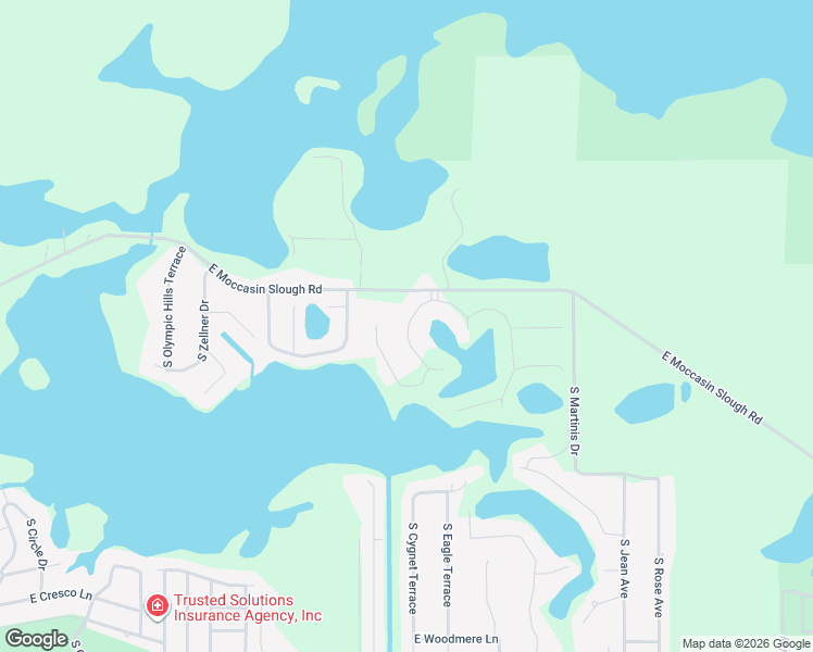 map of restaurants, bars, coffee shops, grocery stores, and more near 9551 East Baymeadows Drive in Inverness