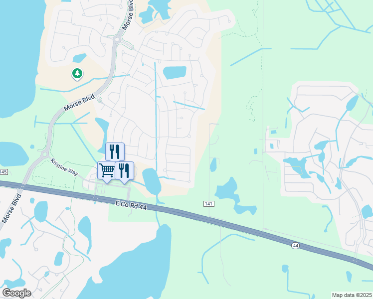 map of restaurants, bars, coffee shops, grocery stores, and more near 4559 Tuscaloosa Path in The Villages