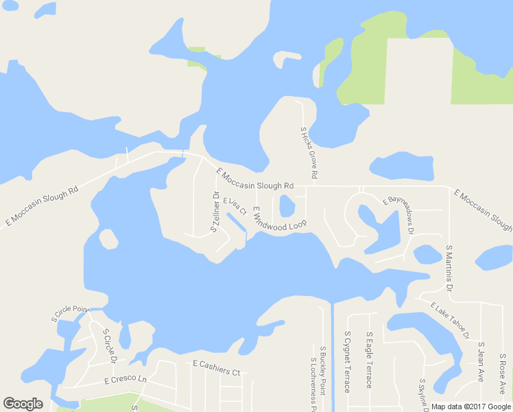 map of restaurants, bars, coffee shops, grocery stores, and more near 9210 East Windwood Loop in Inverness