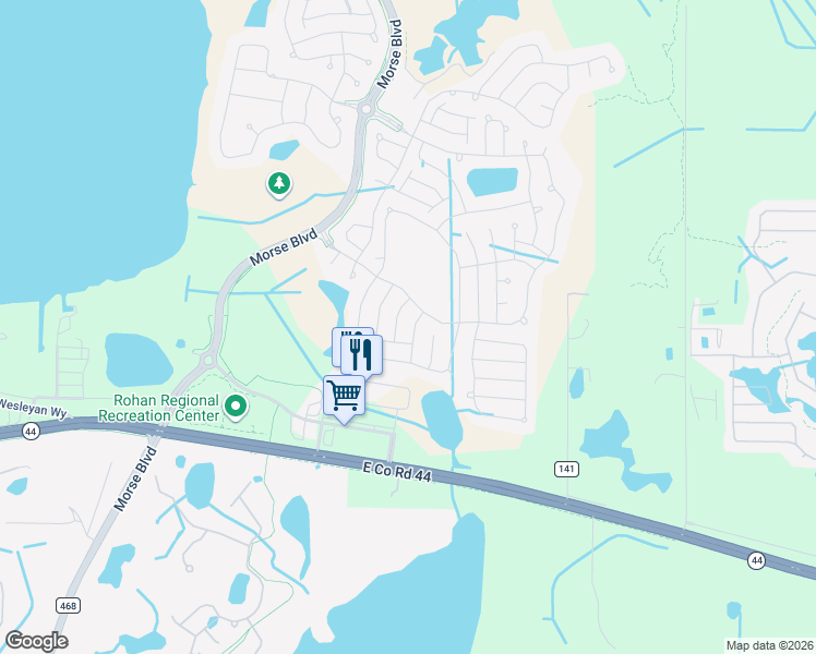 map of restaurants, bars, coffee shops, grocery stores, and more near 626 Coronaca Court in The Villages