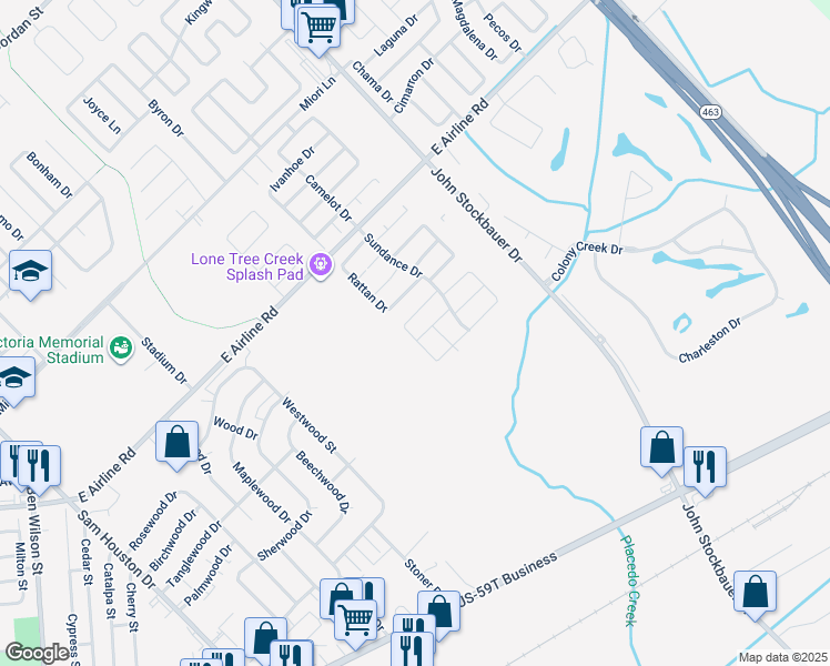 map of restaurants, bars, coffee shops, grocery stores, and more near 112 Planters Drive in Victoria