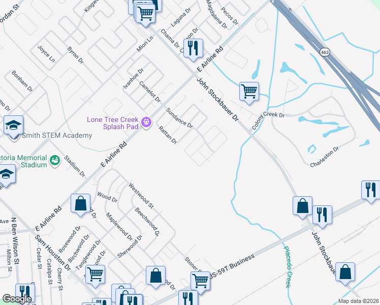 map of restaurants, bars, coffee shops, grocery stores, and more near 112 Planters Drive in Victoria