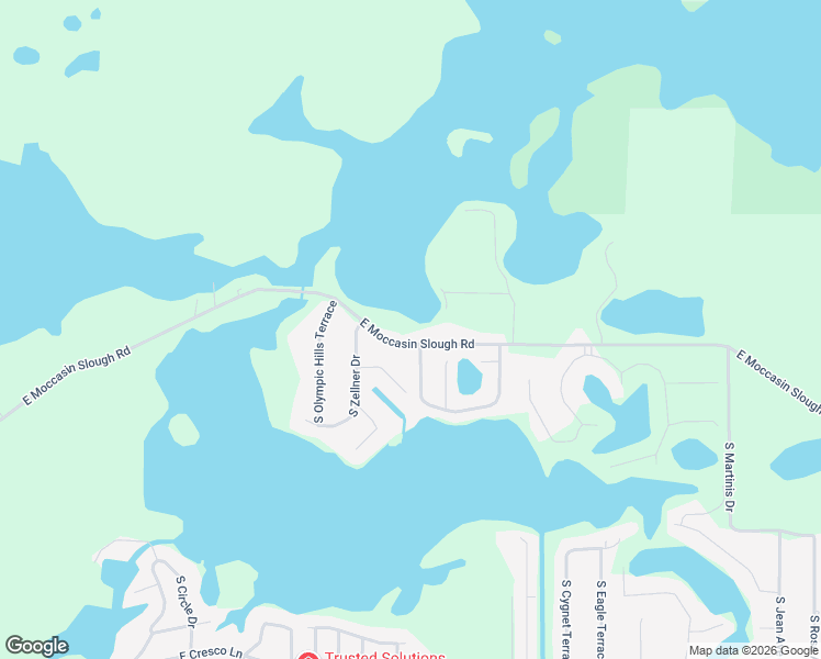 map of restaurants, bars, coffee shops, grocery stores, and more near 9157 East Moccasin Slough Road in Inverness