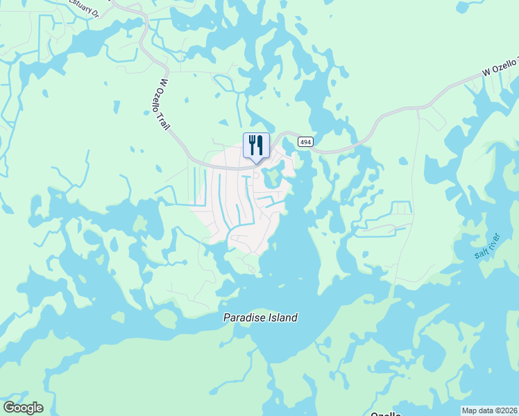 map of restaurants, bars, coffee shops, grocery stores, and more near 2221 South Waterman Drive in Crystal River