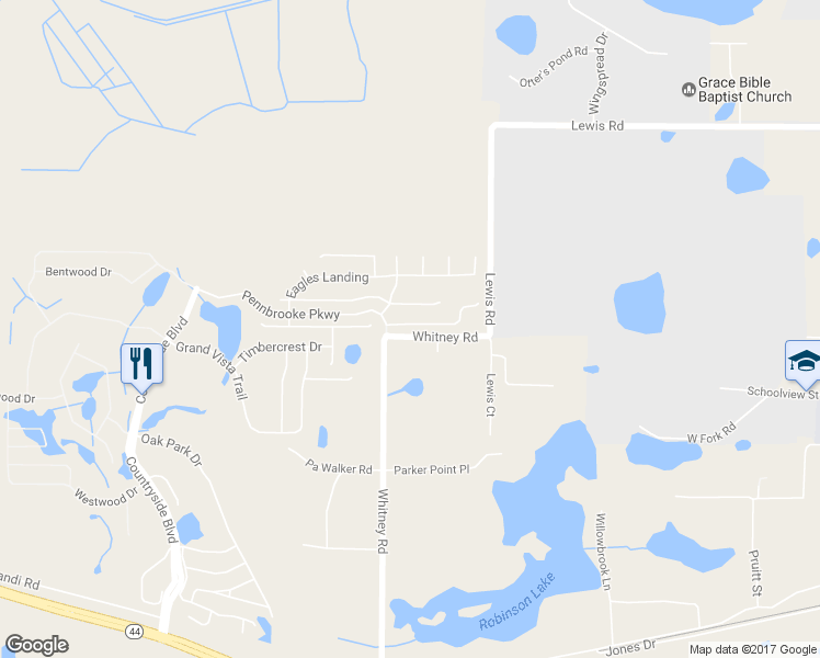map of restaurants, bars, coffee shops, grocery stores, and more near 1026 Meadowbend Drive in Leesburg