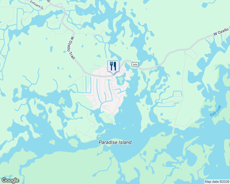 map of restaurants, bars, coffee shops, grocery stores, and more near 2221 South Waterman Drive in Crystal River