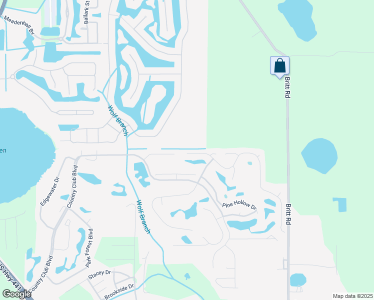 map of restaurants, bars, coffee shops, grocery stores, and more near 6025 Falconbridge Place in Mount Dora