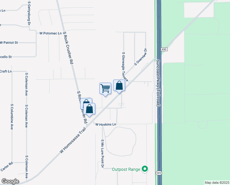 map of restaurants, bars, coffee shops, grocery stores, and more near 5348 West Customer Court in Lecanto