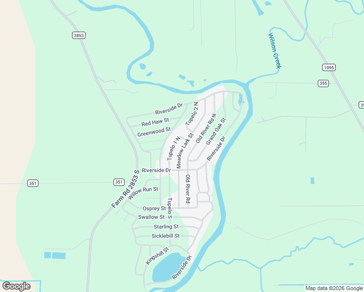 map of restaurants, bars, coffee shops, grocery stores, and more near 154 Meadowlark North in Palacios