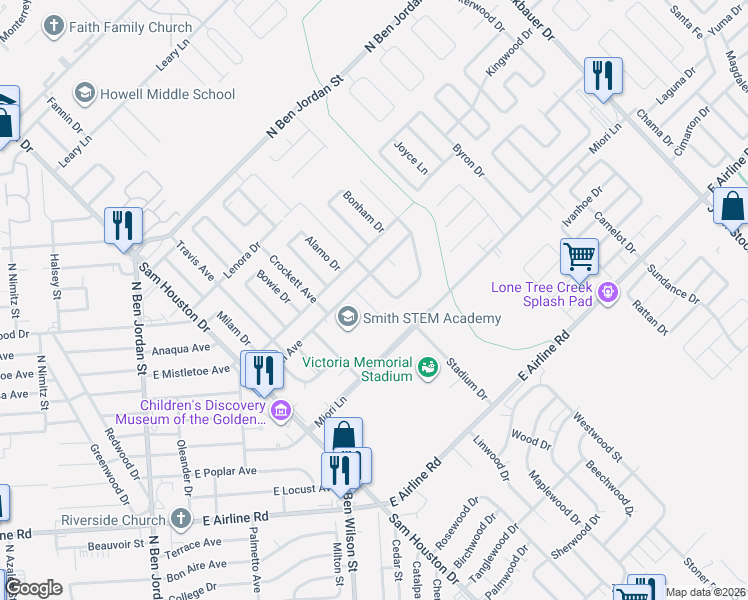 map of restaurants, bars, coffee shops, grocery stores, and more near 111 Avalon Drive in Victoria